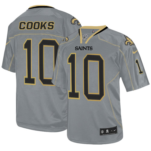 Men's Limited Brandin Cooks Nike Jersey Lights Out Grey - #10 NFL New Orleans Saints